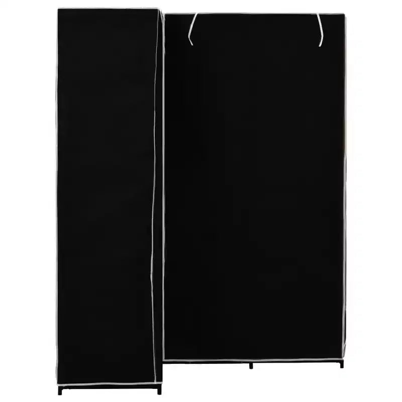 vidaXL Closet Corner Wardrobe Bedroom Closet Freestanding Clothing Rack Rail