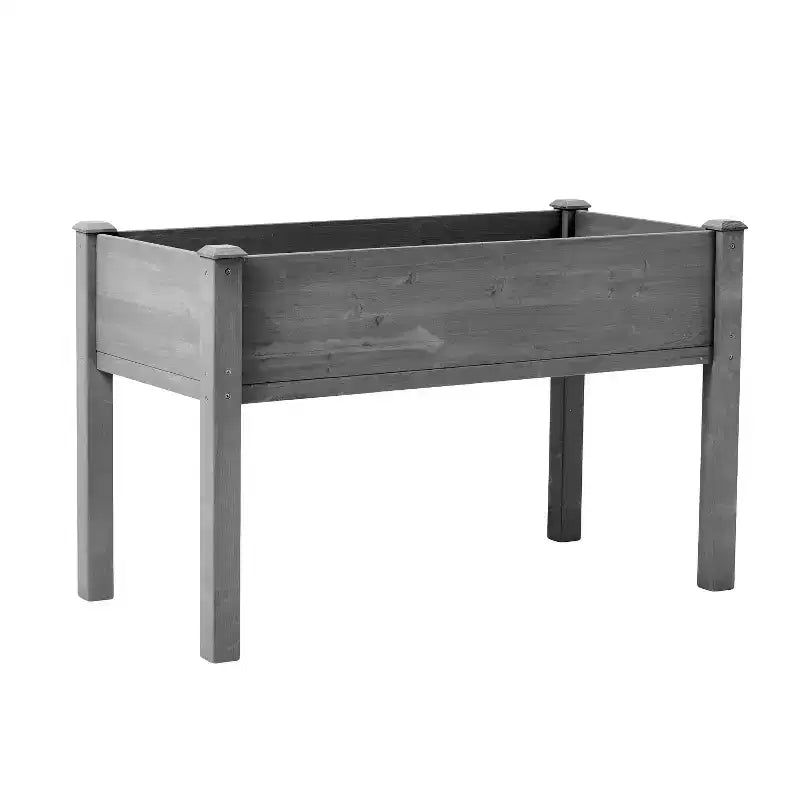 Large Raised Garden Bed with Legs, 48 L x 24 W x 30 H, Made of Solid Wood