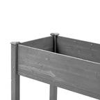 Large Raised Garden Bed with Legs, 48 L x 24 W x 30 H, Made of Solid Wood