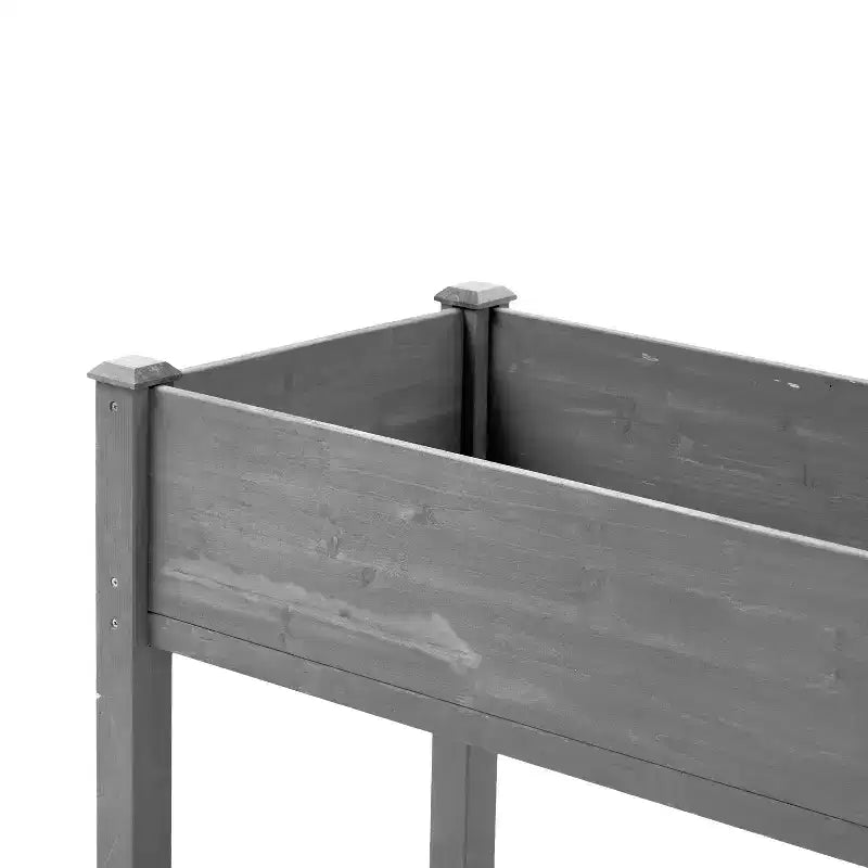 Large Raised Garden Bed with Legs, 48 L x 24 W x 30 H, Made of Solid Wood