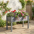 Large Raised Garden Bed with Legs, 48 L x 24 W x 30 H, Made of Solid Wood