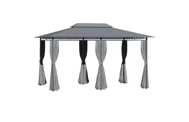 Outdoor Gazebo Canopy Shelter,Patio Gazebo,with Netting,Vented Roof