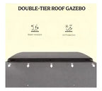 Outdoor Gazebo Canopy Shelter,Patio Gazebo,with Netting,Vented Roof