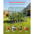 Crop Cage, 5.9 x 2.98 x 4.9 ft Plant Protection Tent with Zippered Door, Wind-Resistant Tall Crop Cage, Easy to Install
