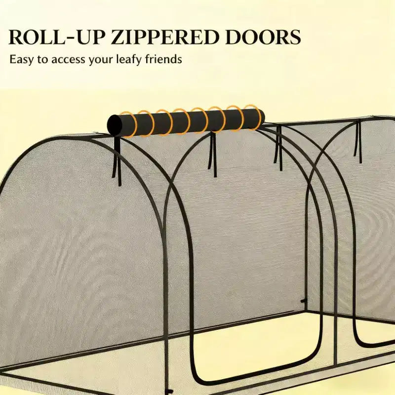 Plant Protection Tent,Crop Cage with Two Zippered Doors,Storage Bag and Ground Stakes, for Garden,Yard,Lawn