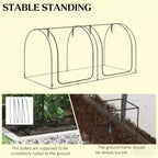 Plant Protection Tent,Crop Cage with Two Zippered Doors,Storage Bag and Ground Stakes, for Garden,Yard,Lawn