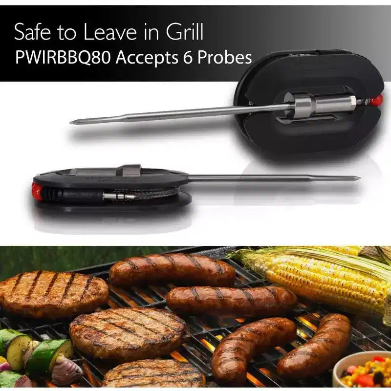 NutriChef PRTPWIRBBQ80PG Replacement BBQ Temperature Probes for Wireless Bluetooth Thermometer (2 Probes)