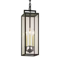 Beckham-3 Light Outdoor Pendant-6 Inches Wide by 21.25 Inches High-Forged Iron Finish