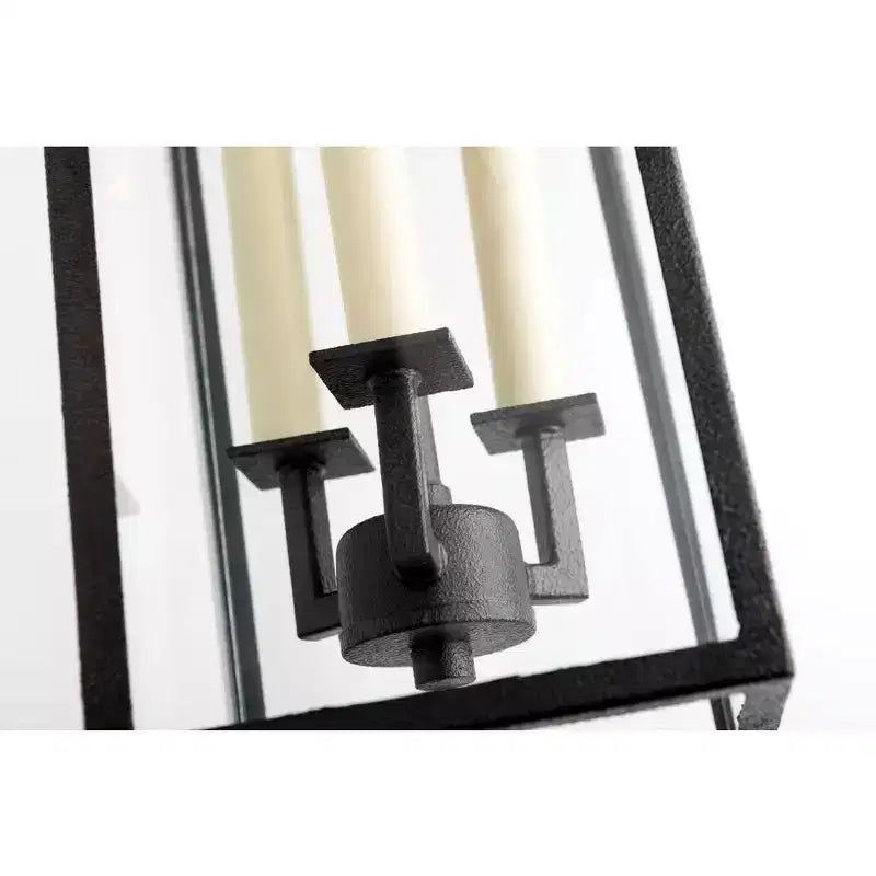 Beckham-3 Light Outdoor Pendant-6 Inches Wide by 21.25 Inches High-Forged Iron Finish