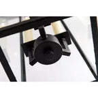 Beckham-3 Light Outdoor Pendant-6 Inches Wide by 21.25 Inches High-Forged Iron Finish