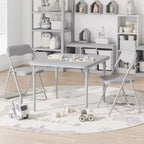 Folding Kids Table and Chair Set, Portable Activity Furniture, Metal Frame, for Classroom
