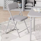 Folding Kids Table and Chair Set, Portable Activity Furniture, Metal Frame, for Classroom