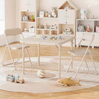 Folding Kids Table and Chair Set, Portable Activity Furniture, Metal Frame, for Classroom