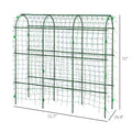 A-Frame Metal Arch Trellis for Outdoor Climbing Plants with Climbing Net