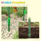 A-Frame Metal Arch Trellis for Outdoor Climbing Plants with Climbing Net