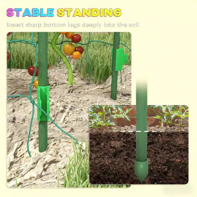 A-Frame Metal Arch Trellis for Outdoor Climbing Plants with Climbing Net