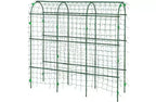A-Frame Metal Arch Trellis for Outdoor Climbing Plants with Climbing Net