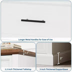 Farmhouse 6 Drawer Dresser, Wood Chest of Drawers, Modern Double Dresser Storage Cabinet, for Bedroom, Living Room