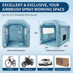 Inflatable Paint Booth - Portable Spray Tent with 3-Layer HEPA Filtration, 480W Blower, 210D Oxford Fabric for Car & Furniture