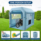 Inflatable Paint Booth - Portable Spray Tent with 3-Layer HEPA Filtration, 480W Blower, 210D Oxford Fabric for Car & Furniture