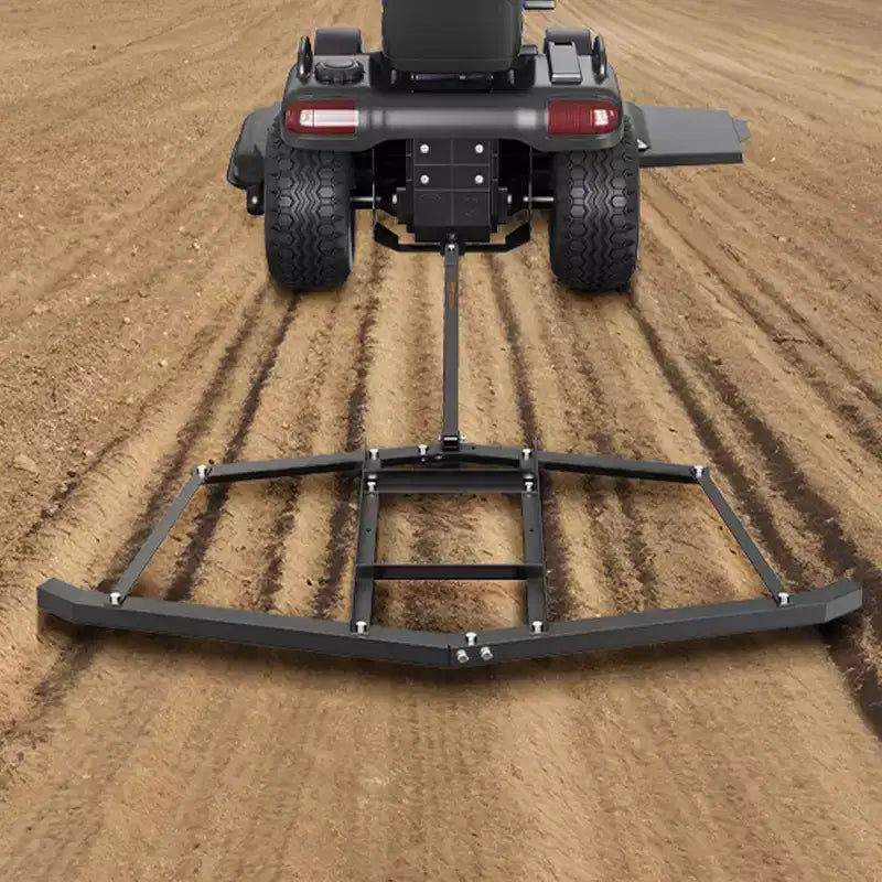 Heavy-Duty Steel Driveway Drag Harrow, 66 Width, Adjustable Bars & Pin Hitch, Supports Up to 50 lbs, for ATV/UTV/Lawn Tractor