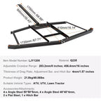 Heavy-Duty Steel Driveway Drag Harrow, 66 Width, Adjustable Bars & Pin Hitch, Supports Up to 50 lbs, for ATV/UTV/Lawn Tractor