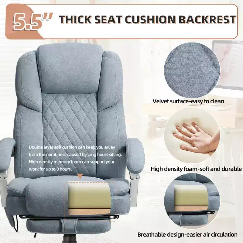 EROMMY Ergonomic Heated Massage Executive Chair