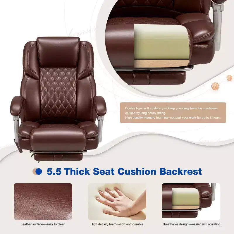 EROMMY Ergonomic Heated Massage Executive Chair