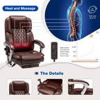 EROMMY Ergonomic Heated Massage Executive Chair