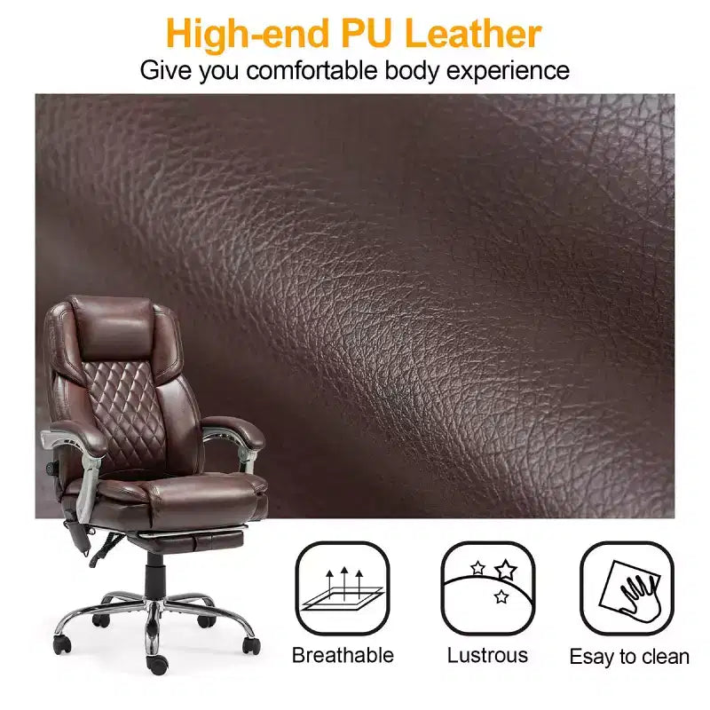 EROMMY Ergonomic Heated Massage Executive Chair