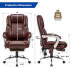 EROMMY Ergonomic Heated Massage Executive Chair