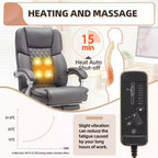 EROMMY Ergonomic Heated Massage Executive Chair