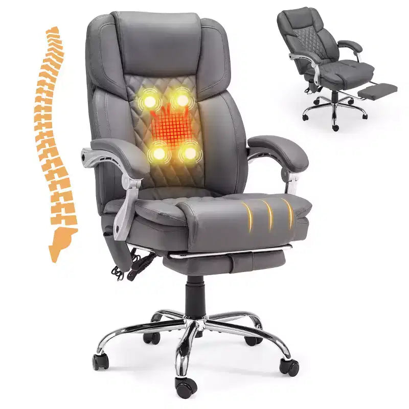EROMMY Ergonomic Heated Massage Executive Chair