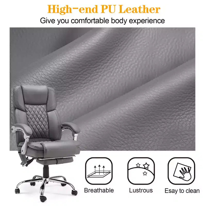 EROMMY Ergonomic Heated Massage Executive Chair