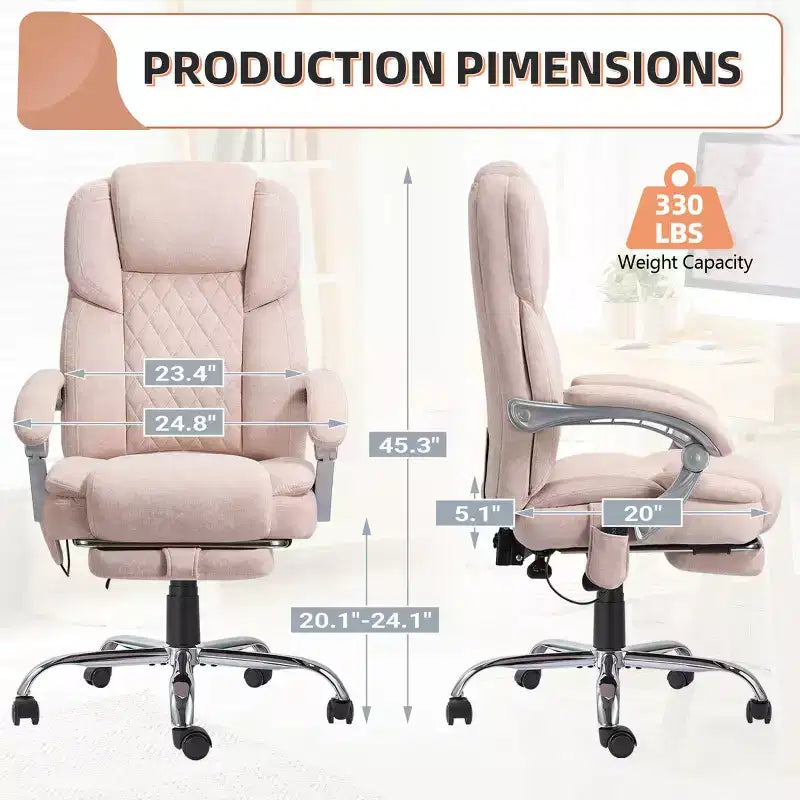 EROMMY Ergonomic Heated Massage Executive Chair