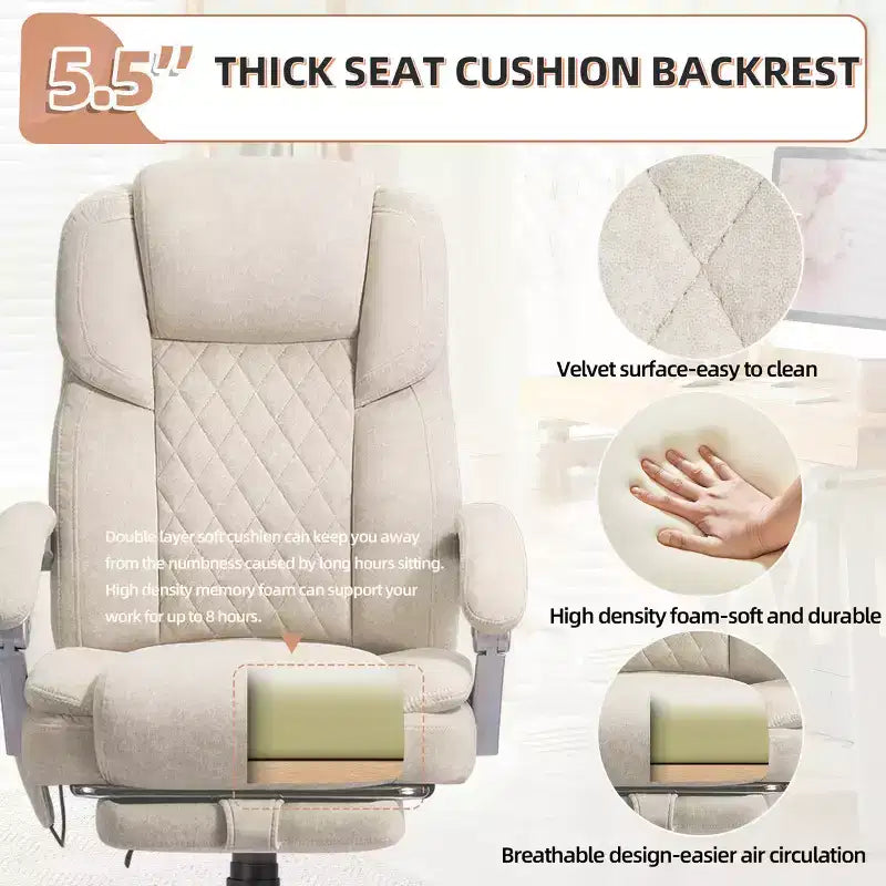 EROMMY Ergonomic Heated Massage Executive Chair
