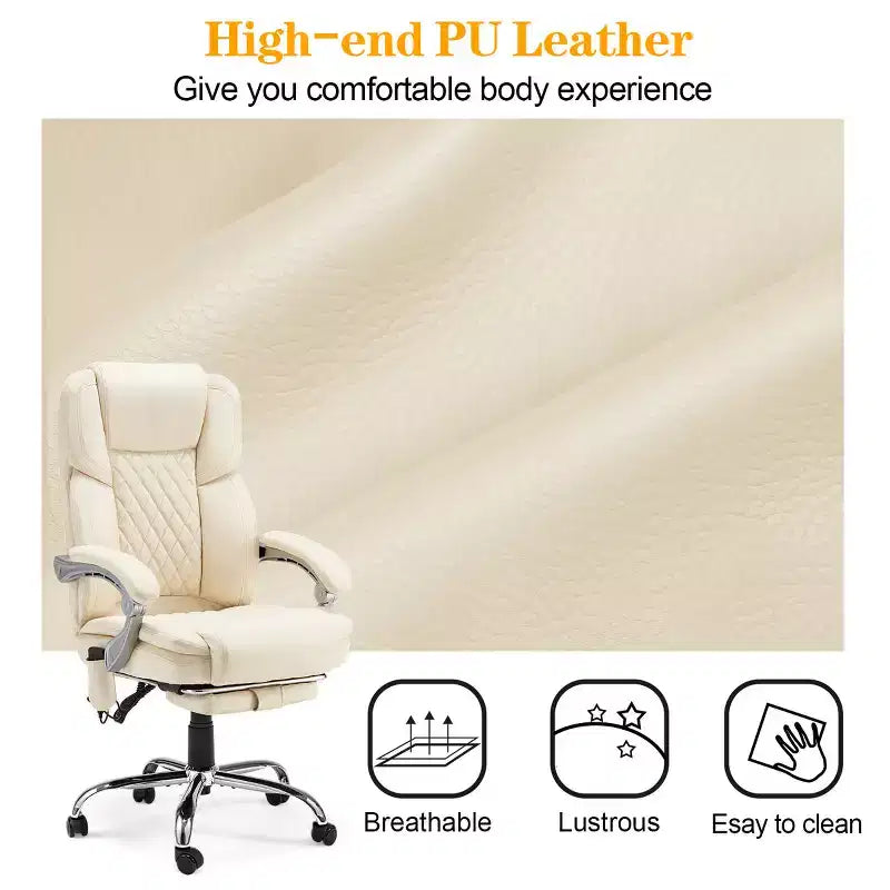 EROMMY Ergonomic Heated Massage Executive Chair