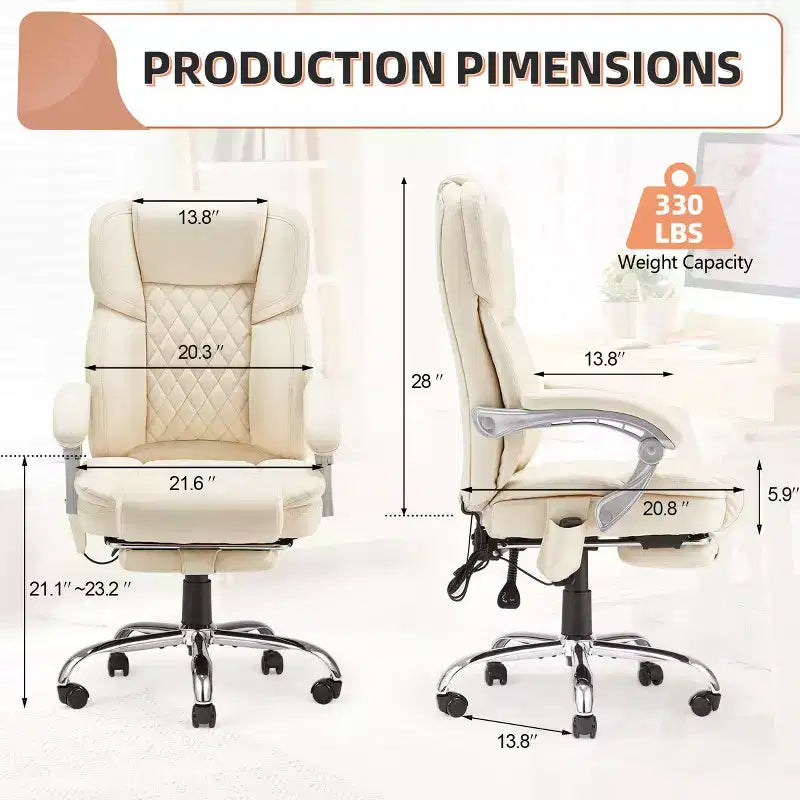 EROMMY Ergonomic Heated Massage Executive Chair