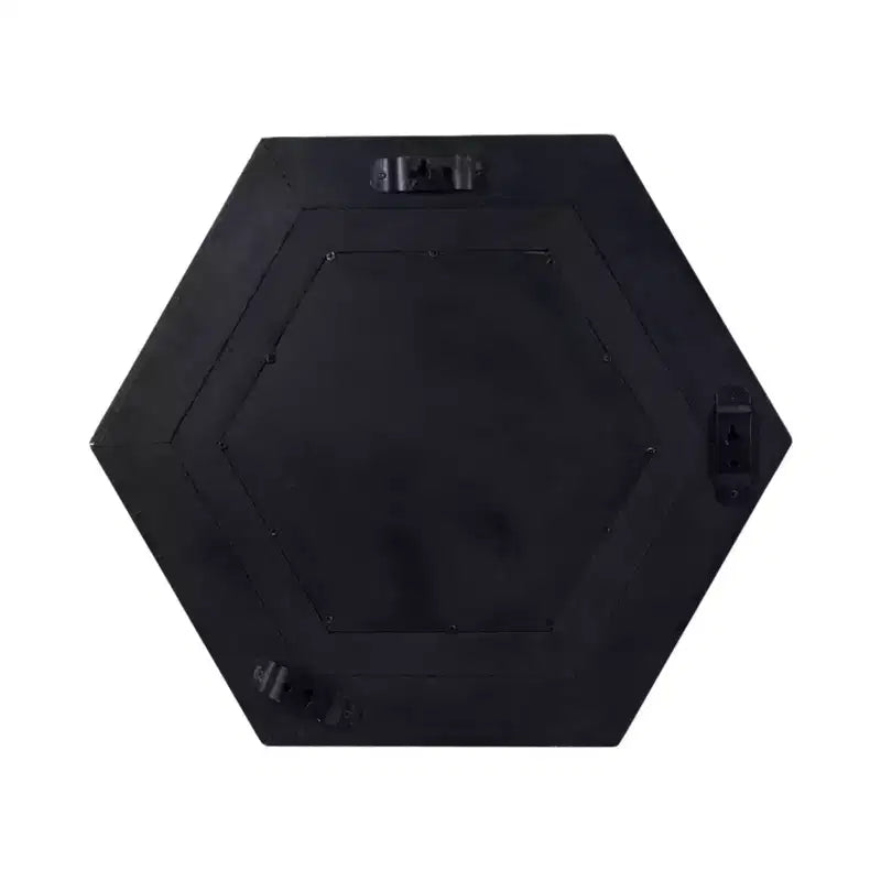 Modern Metal Hexagon Wall Mirror for Bedroom and Living Room Decor - Accent Mirrors for Wall, Hallway, Entryway or Bathroom - 20, Silver & Metallic