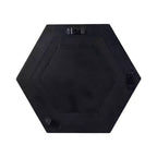 Modern Metal Hexagon Wall Mirror for Bedroom and Living Room Decor - Accent Mirrors for Wall, Hallway, Entryway or Bathroom - 20, Silver & Metallic