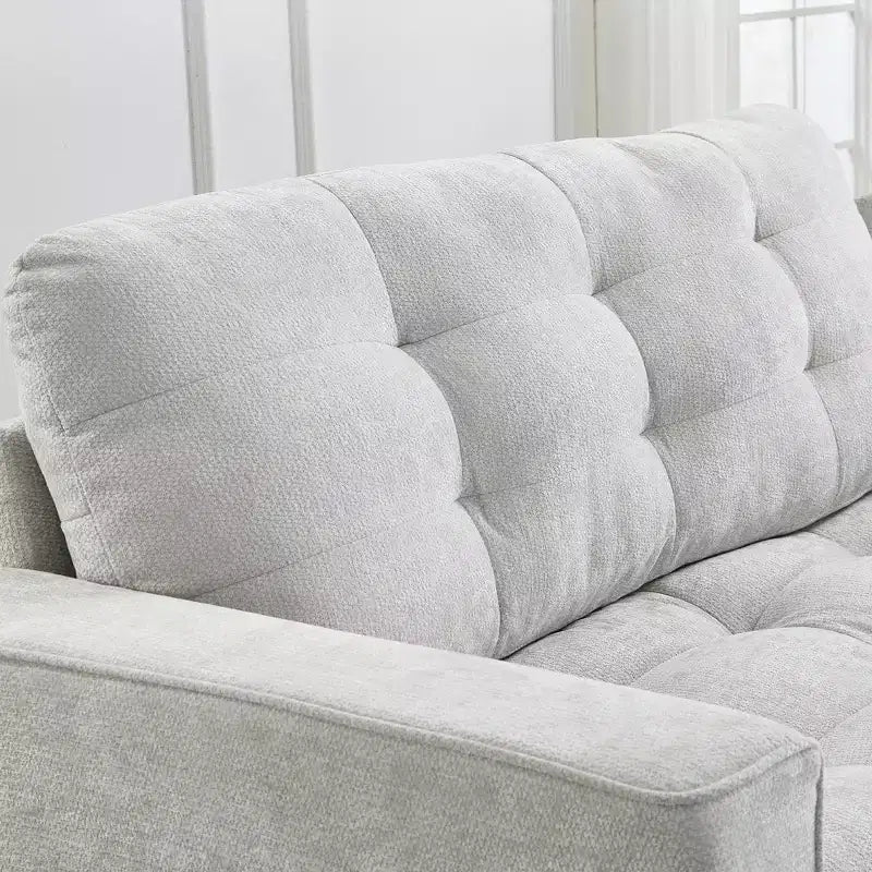 Whisen 126 Sectional Sofa with Center Console, Cup Holders, U-shaped Sectional, Built-in Bluetooth Speakers, and 2 Storage Ottomans for Living Room