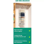 Home Collection 4-Tier Metal Hanging Closet Organizer with Hooks