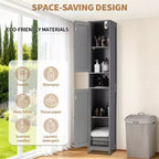 Modern Bathroom Furniture Set, 2 Barn Doors, 1 Drawer, Adjustable Shelves, for Bathroom, Kitchen, Entryway, Living Room
