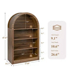 NEWLAYOUT 4-Tier Tall Bookshelf, 47.6 Inch Wood Open Display Floor Bookcase