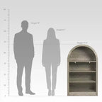 NEWLAYOUT 4-Tier Tall Bookshelf, 47.6 Inch Wood Open Display Floor Bookcase