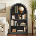 NEWLAYOUT 4-Tier Tall Bookshelf, 47.6 Inch Wood Open Display Floor Bookcase