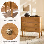 Noah Modern 26W 3-Drawer End Table with Solid Wood Legs Built-in Outlet|ART OF LIVING DESIGNS-OAK