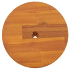vidaXL Stool Brown Solid Acacia wood Medium Durable Stool Round