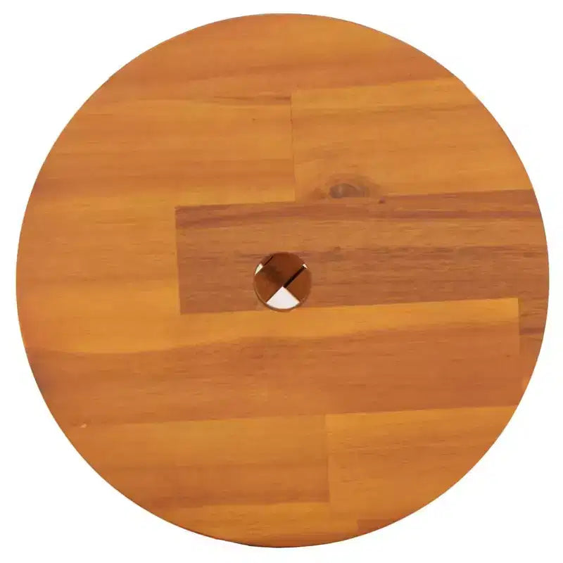vidaXL Stool Brown Solid Acacia wood Medium Durable Stool Round