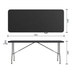 Flash Furniture 6-Foot Bi-Fold Plastic Folding Table